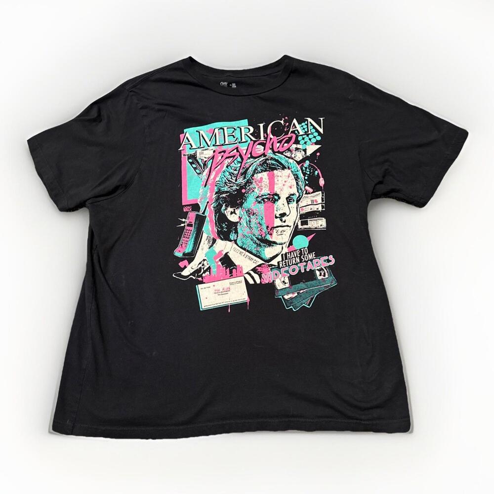 American Psycho‎ T-Shirt XL Movie Horror Christian Bale Cavity Colors